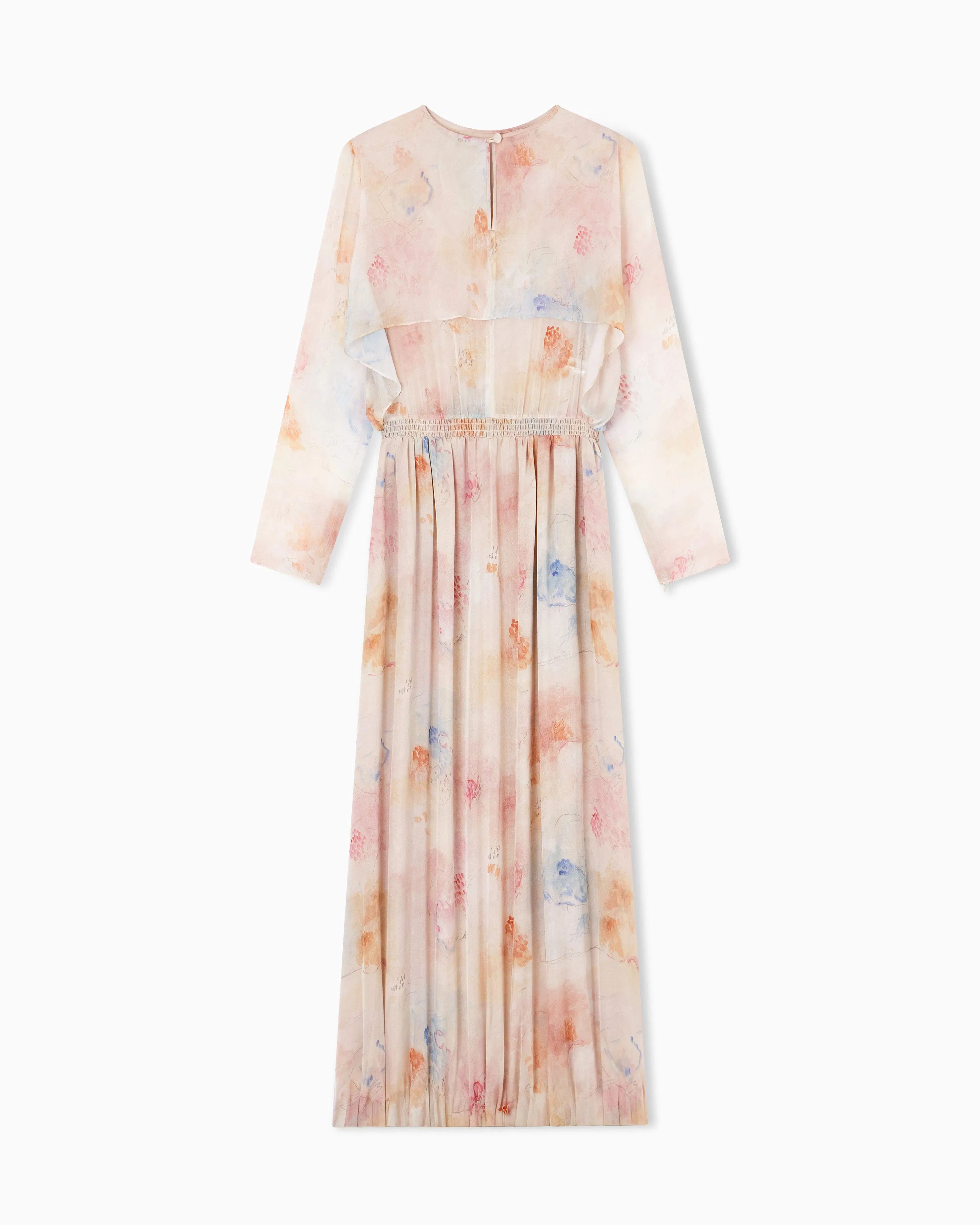 Emporio Armani Silk chiffon dress with blossom print