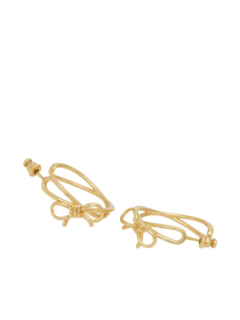 bow-detail hoop earrings
