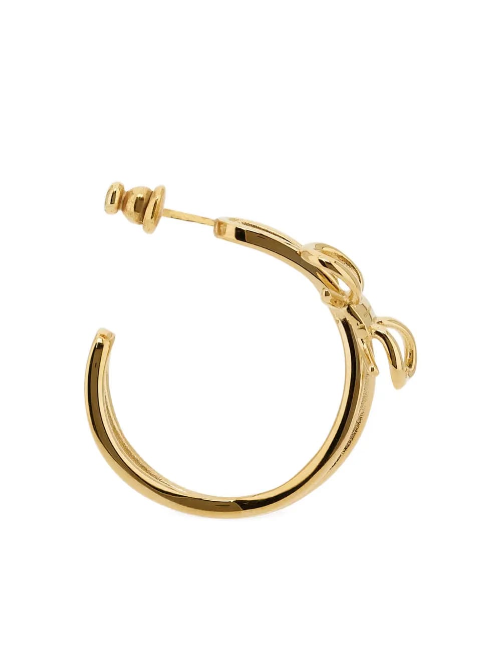 bow-detail hoop earrings