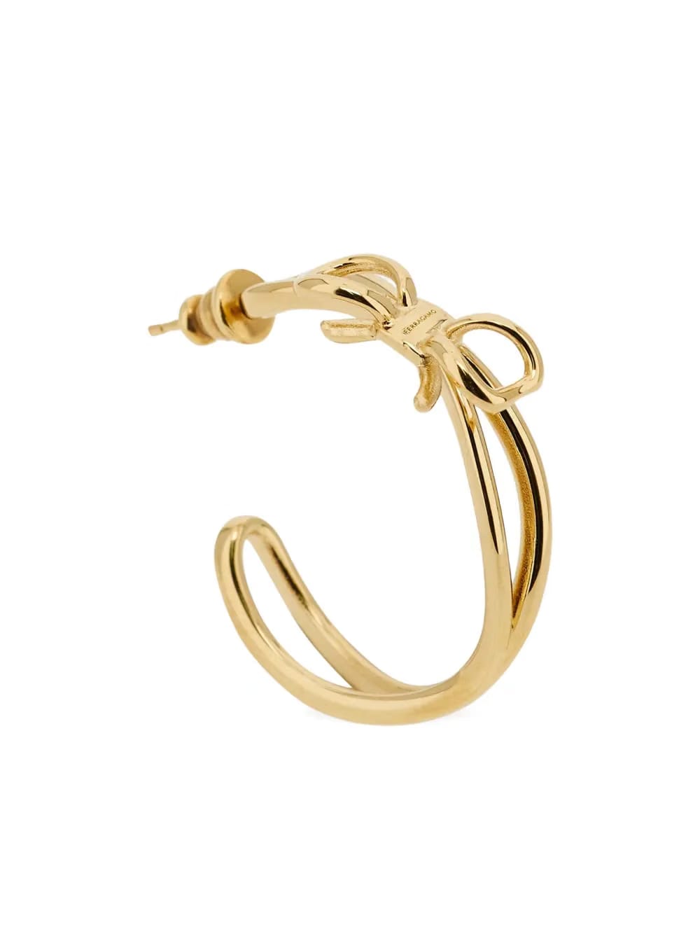 bow-detail hoop earrings