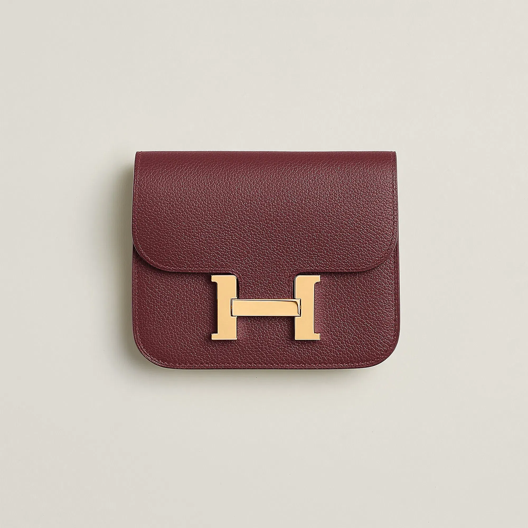 Hermes Constance Slim Wallet Gris Meyer