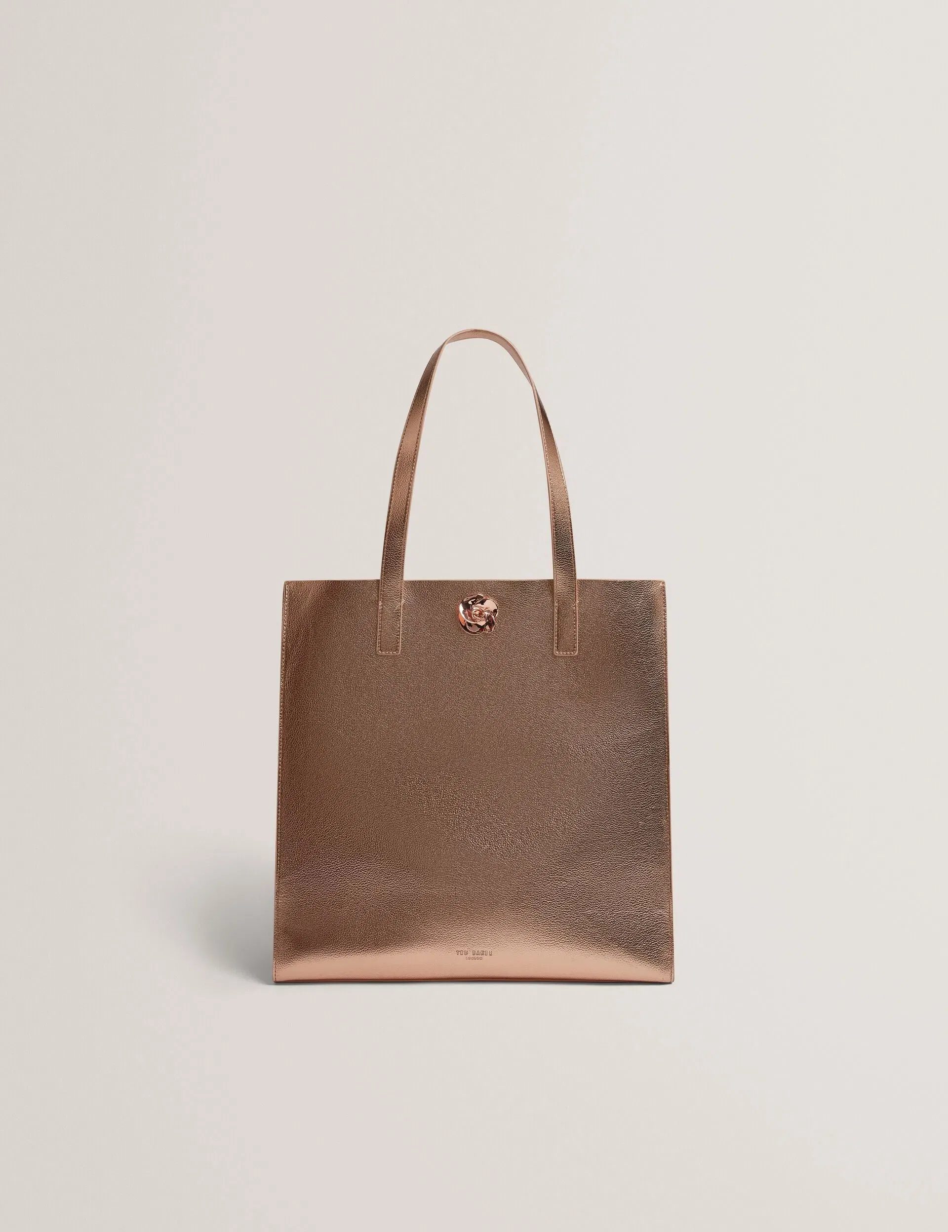 Ted Baker Rosmah Rose Detail Metallic Large Icon Tote Bag Women's