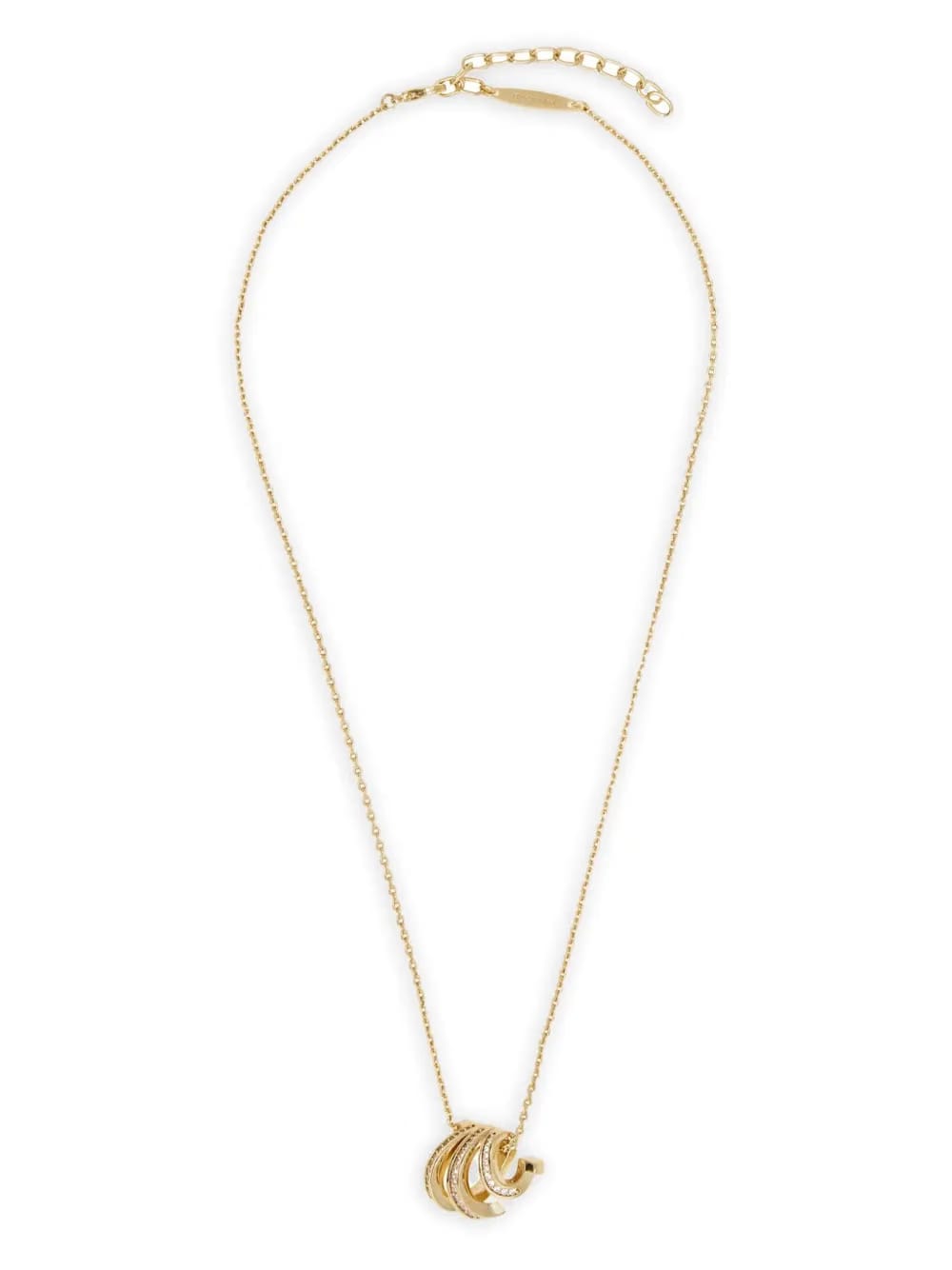 Triple Gancini crystal necklace