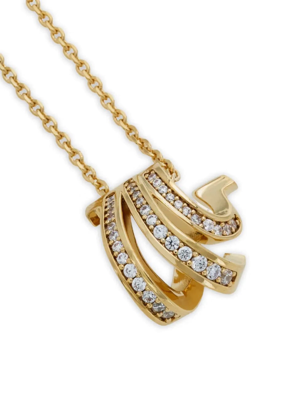 Triple Gancini crystal necklace