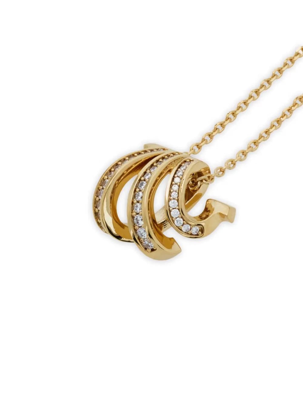Triple Gancini crystal necklace
