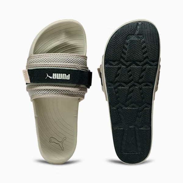 Puma Puma Softridepro Leadpuff Slip-On Slides Desert Dust-Ice Coffee-Puma Black
