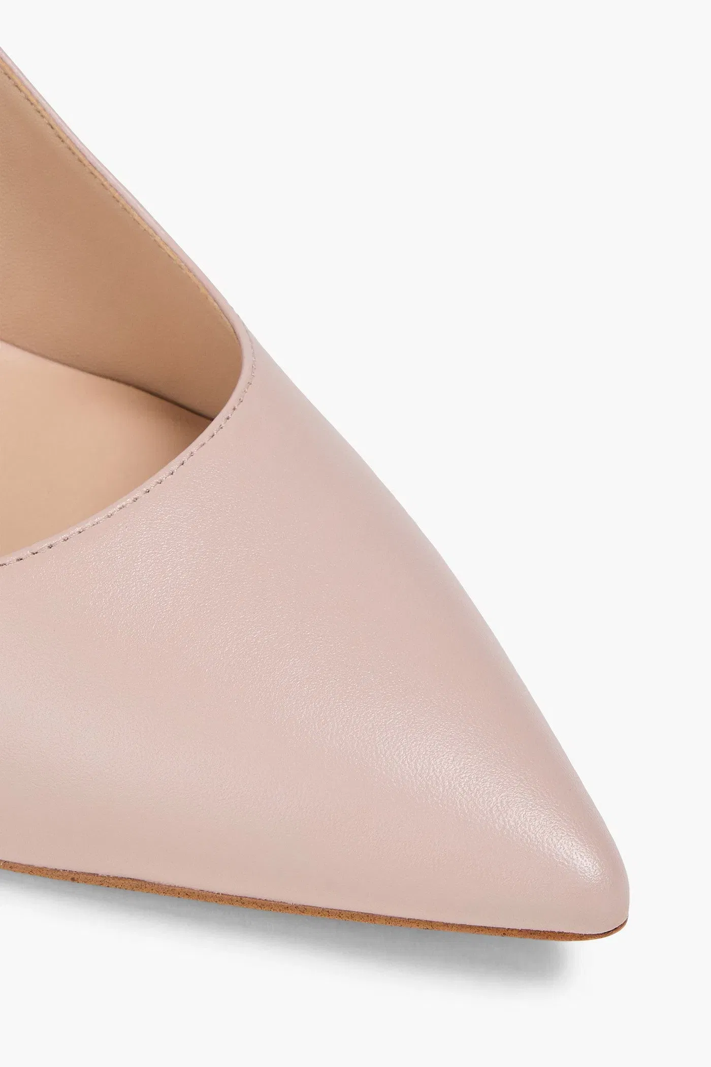 Stuart Weitzman Isla 75 Leather Pumps Pastel Pink Women's
