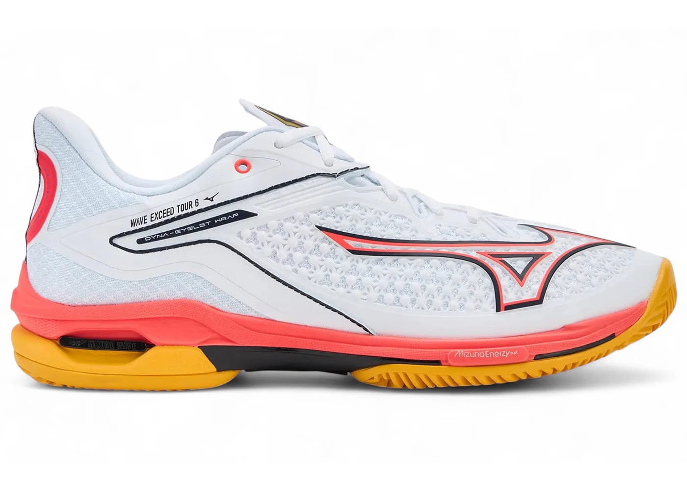 Mizuno Wave Exceed Tour 6 Cc White Baritone Blue Fiery Coral