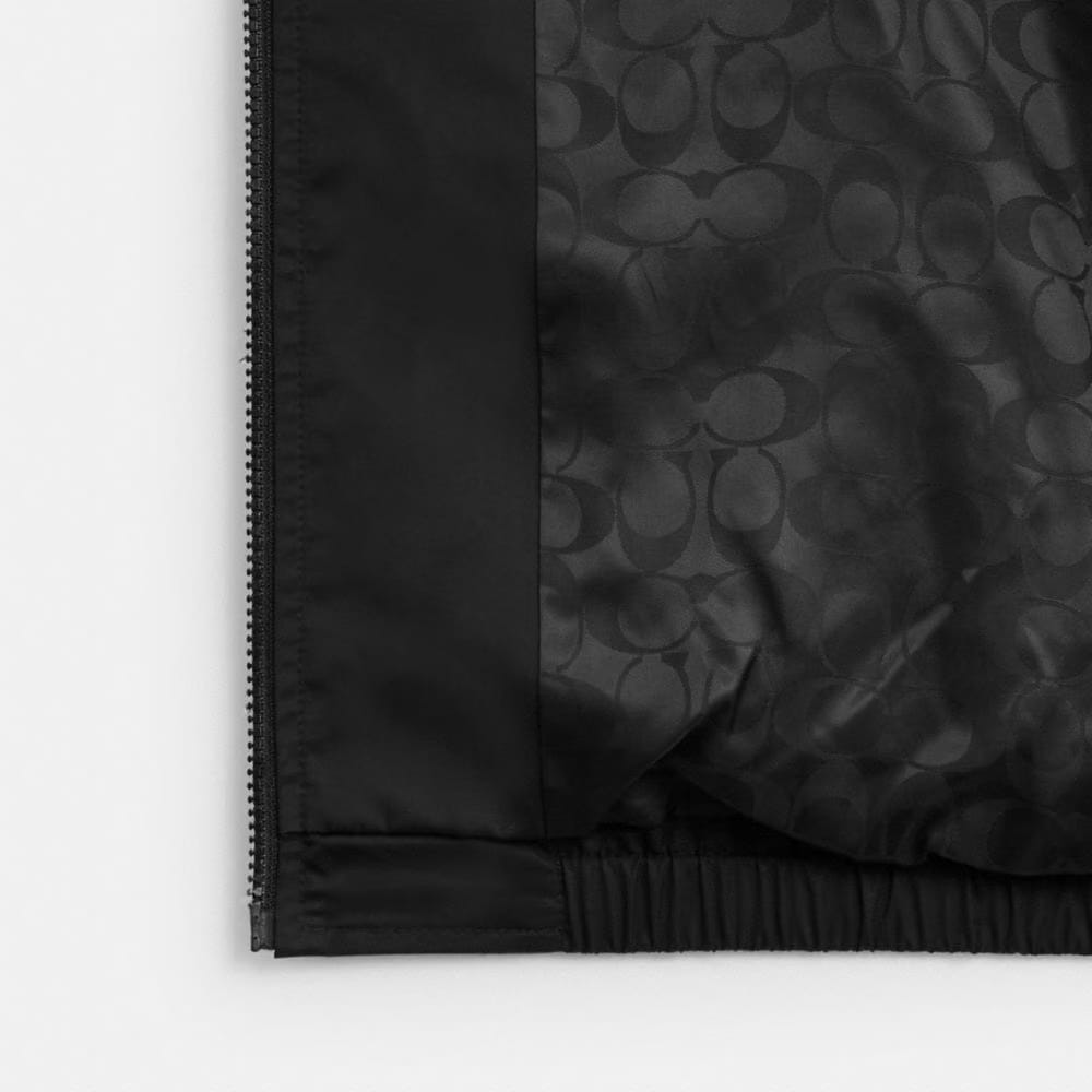 Coach Windbreaker In Recycled Polyester Black