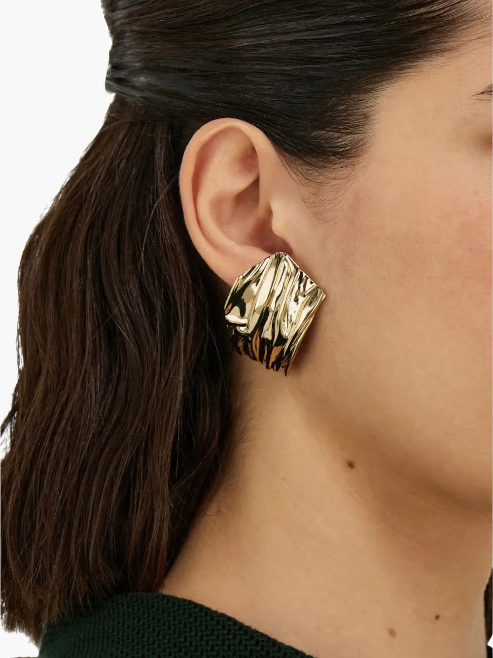 asymmetric draped earring