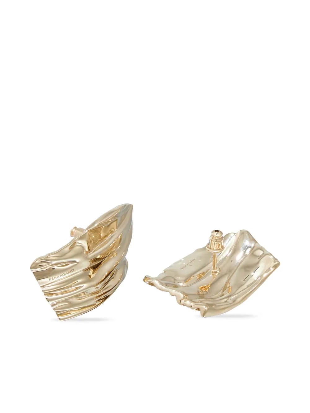 asymmetric draped earring