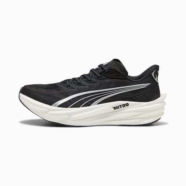 Puma Deviate Nitro™ 4 Men'S Road Running Shoes Puma Black-Puma White-Puma Silver