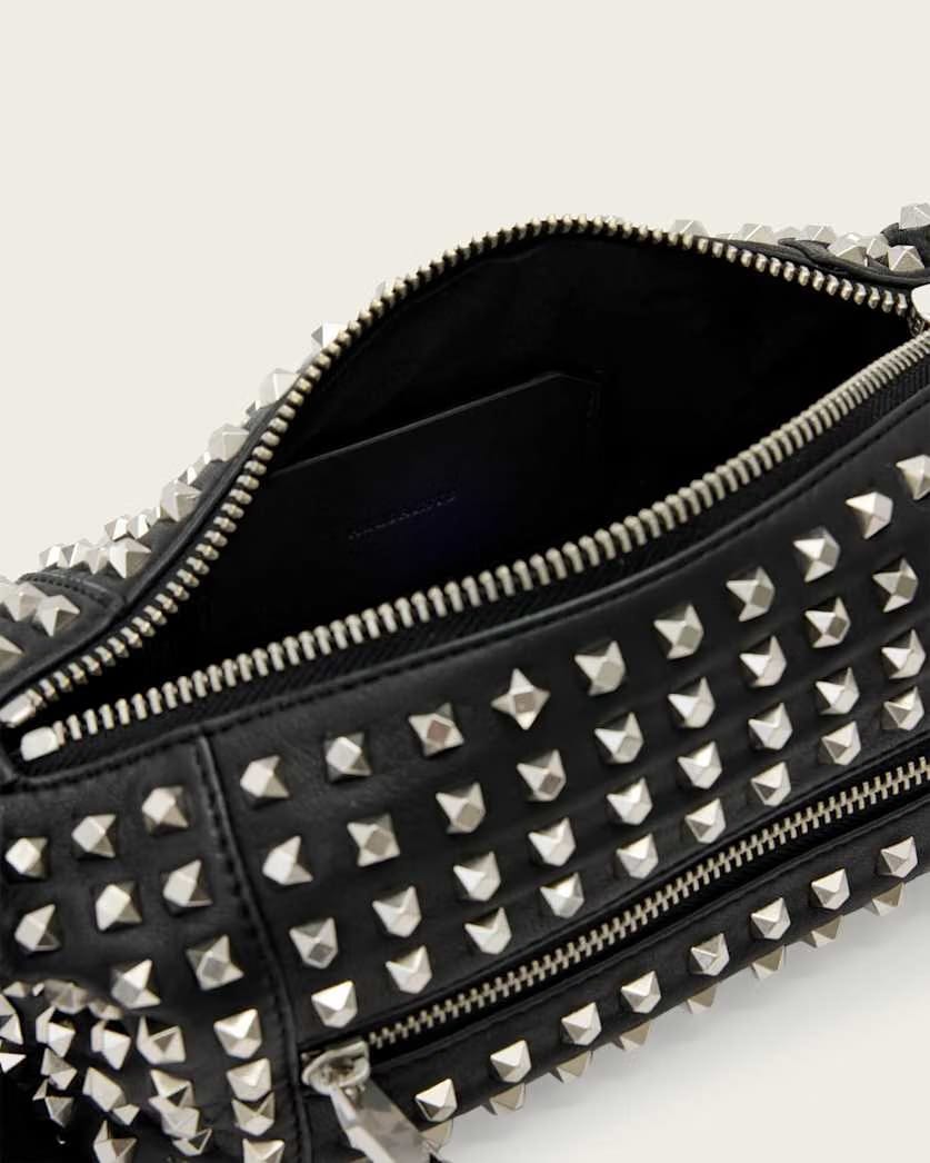 AllSaints Vega Embellished Mini Shoulder Bag Women's Black Women's