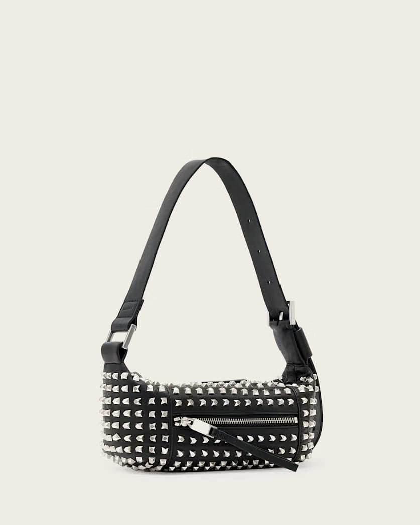 AllSaints Vega Embellished Mini Shoulder Bag Women's Black Women's