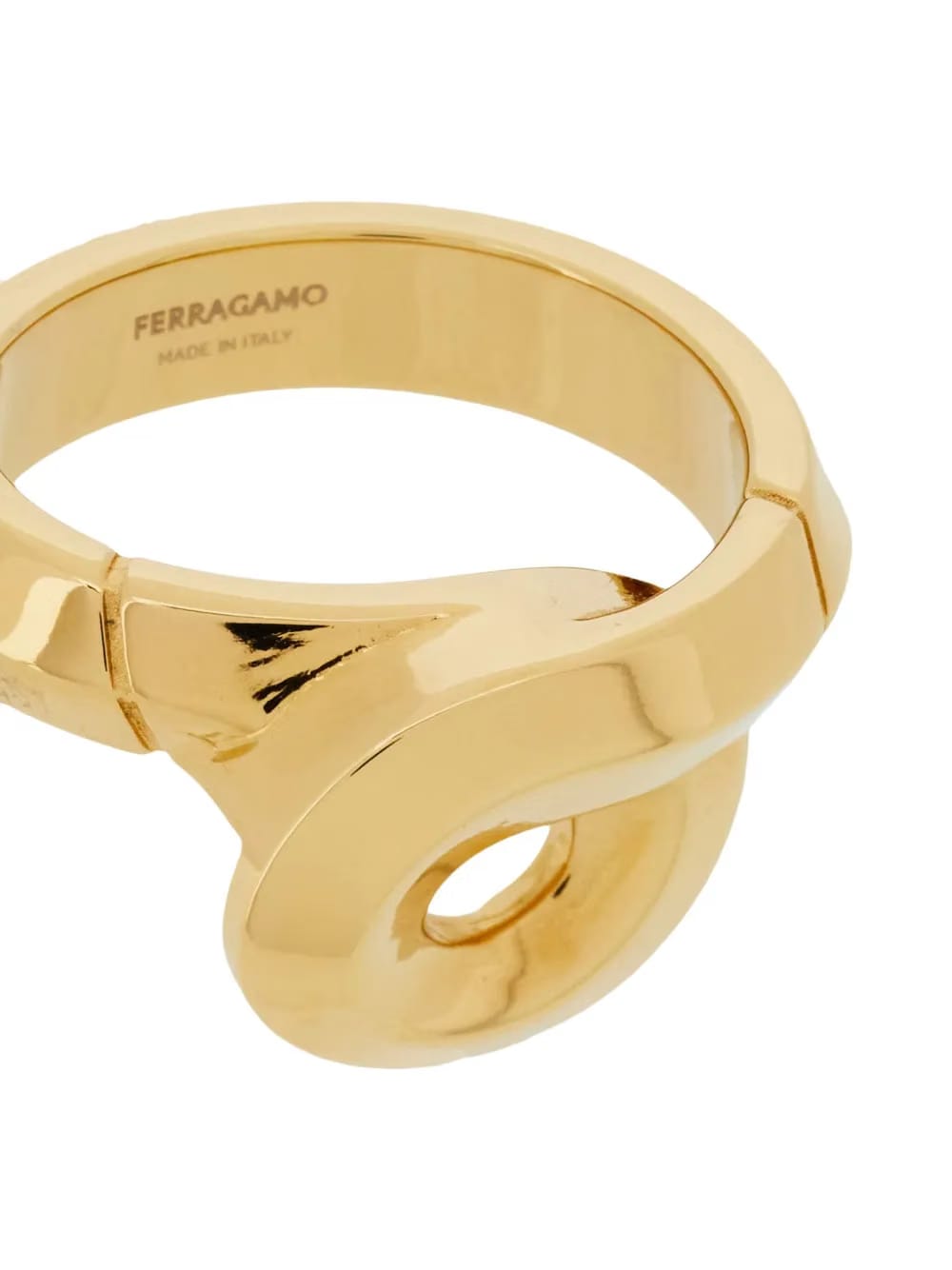 Gancini foulard ring