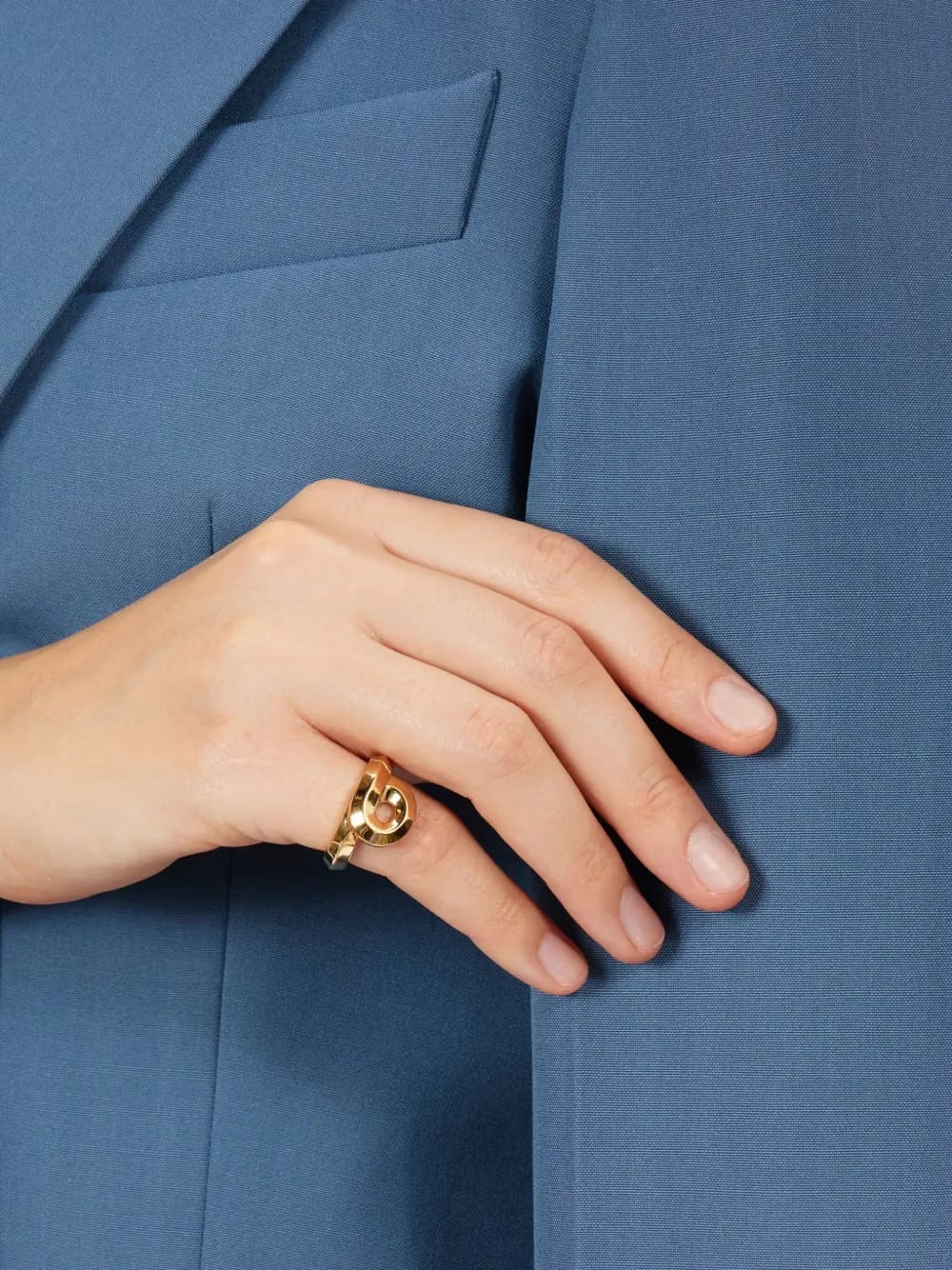 Gancini foulard ring