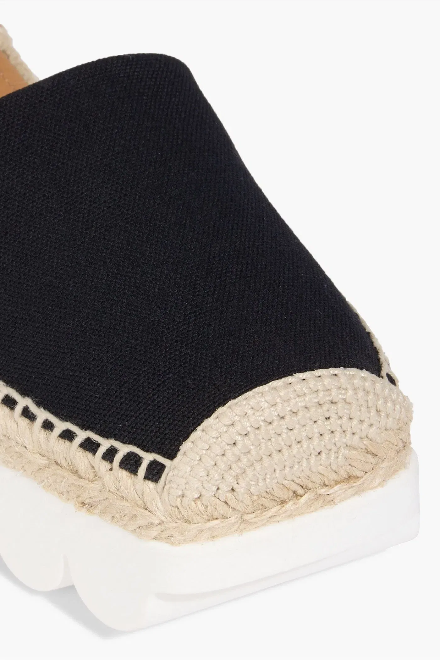 Marni Canvas Platform Espadrilles Black Women's