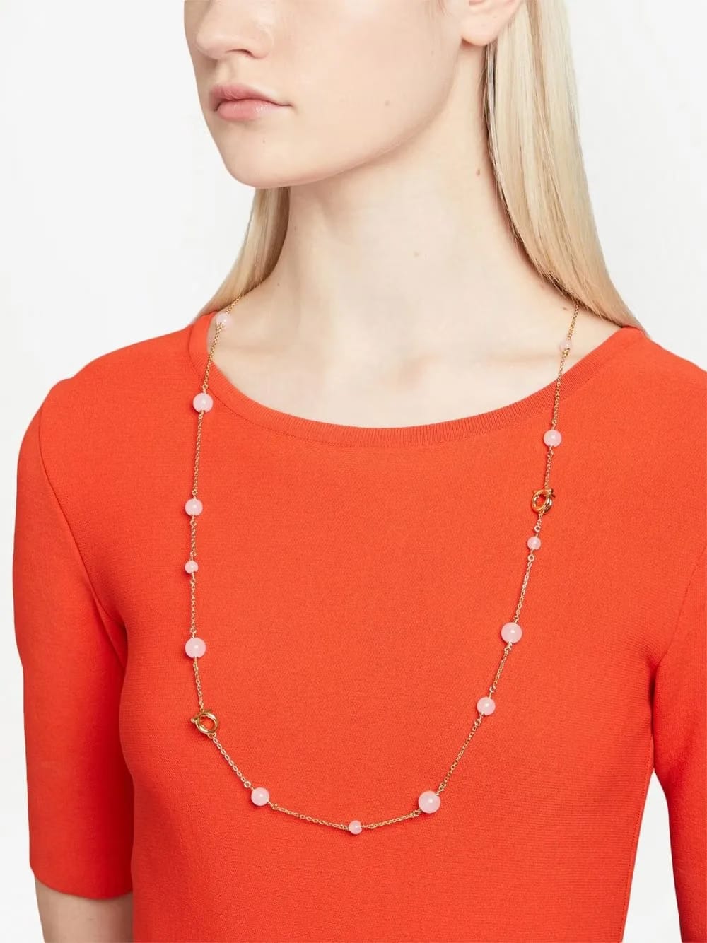 Gancini Long 3D necklace