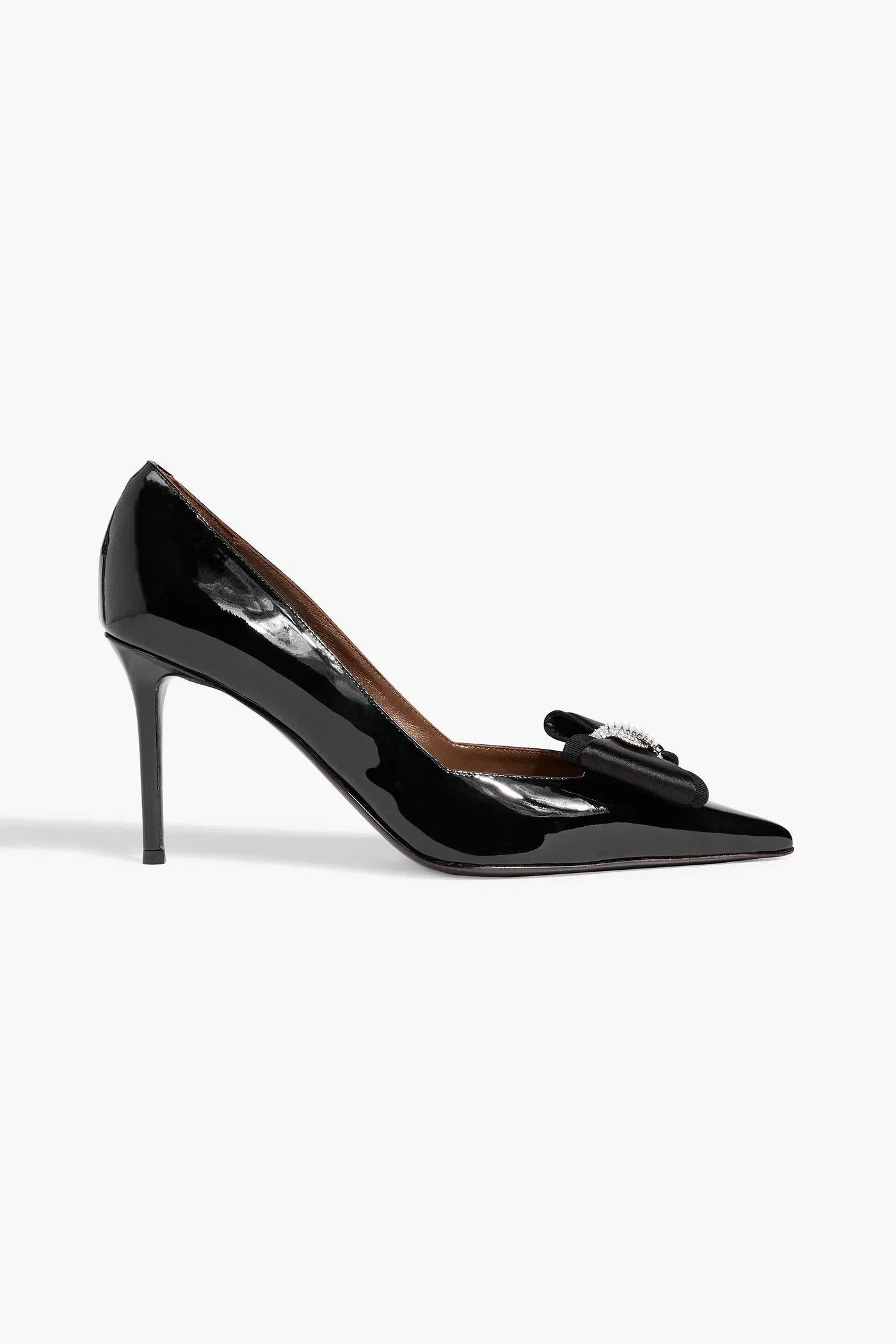 Giuseppe Zanotti Raquel 85 Bow-Detailed Patent-Leather Pumps Black Women's