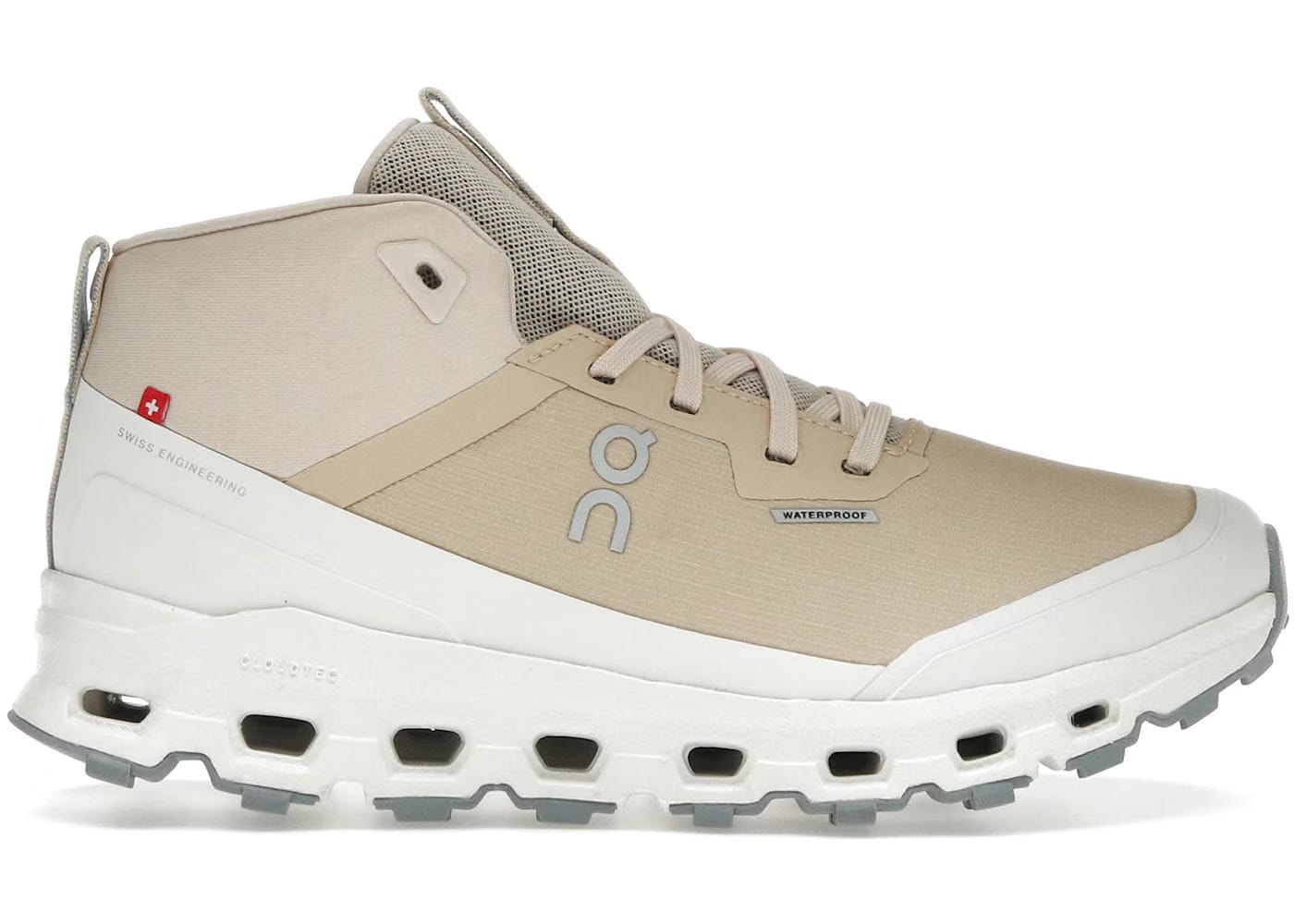 On Running Cloudroam Waterproof Savannah Ivory Womens