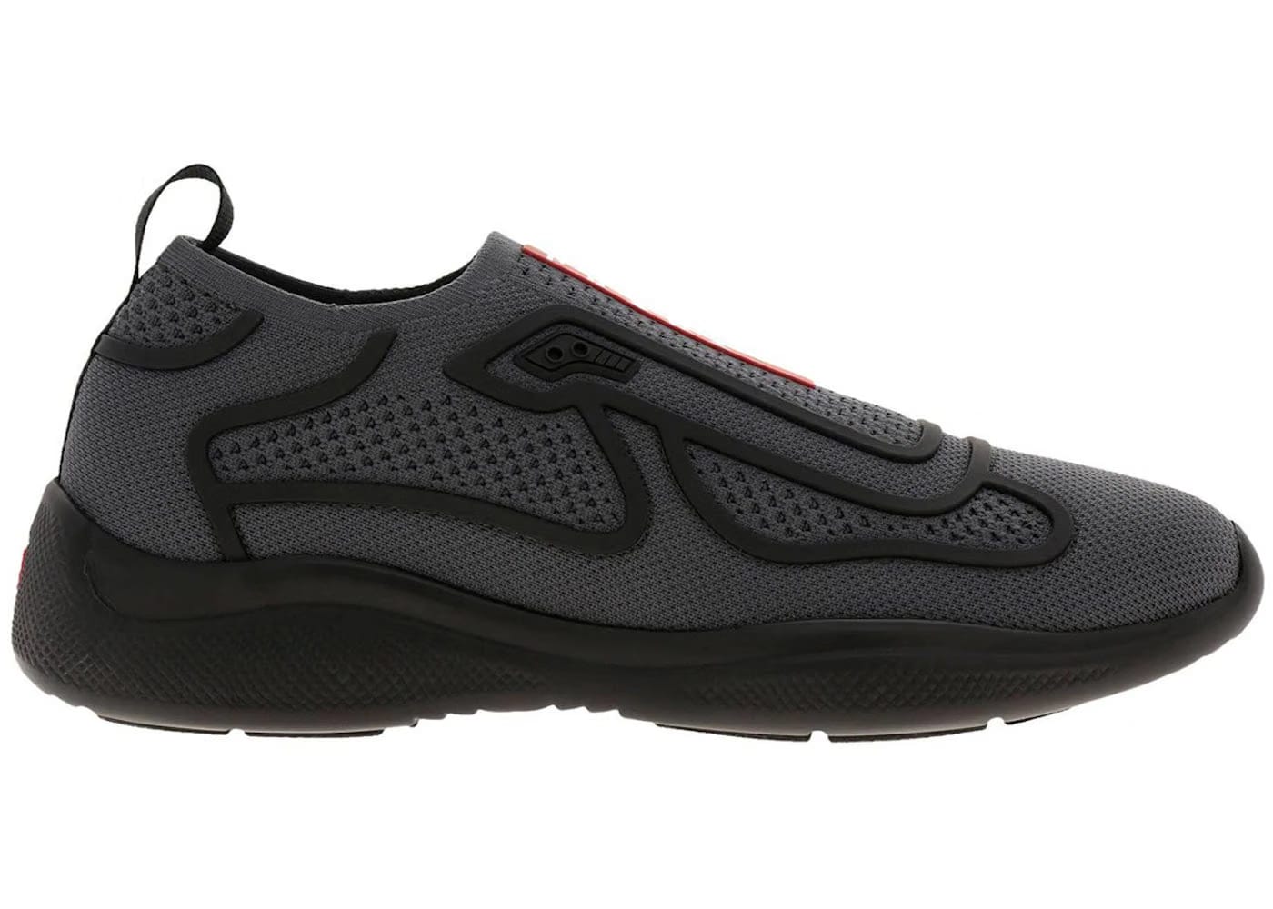 Prada Americas Cup Slip On Black Tech Fabric