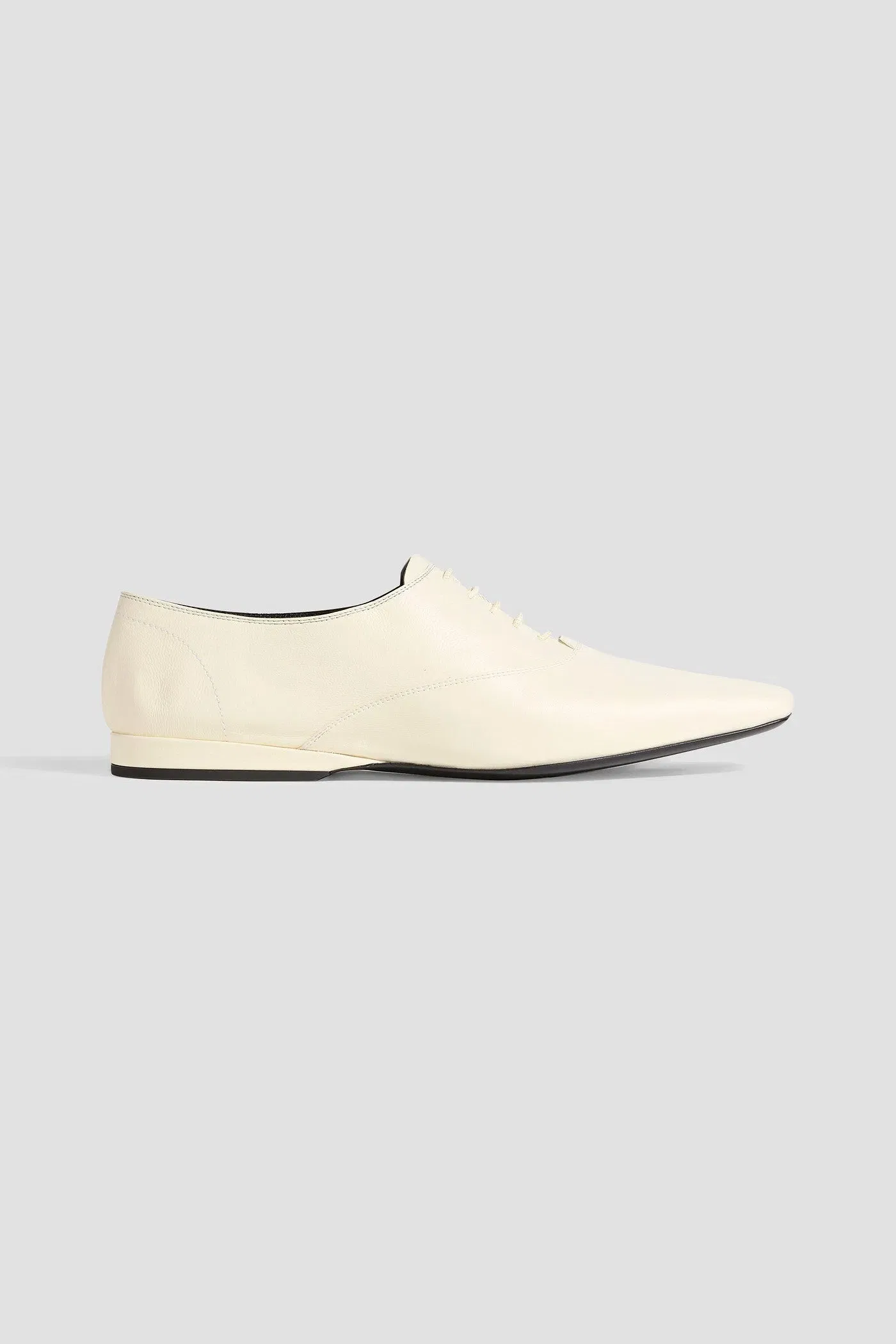 Loulou Studio Nora Leather Oxford Shoes Cream Women's
