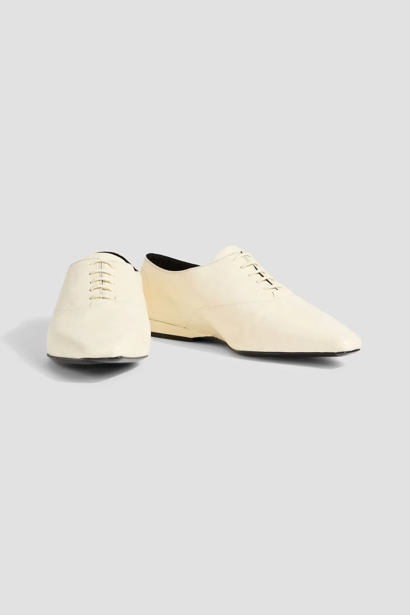 Loulou Studio Nora Leather Oxford Shoes Cream Women's