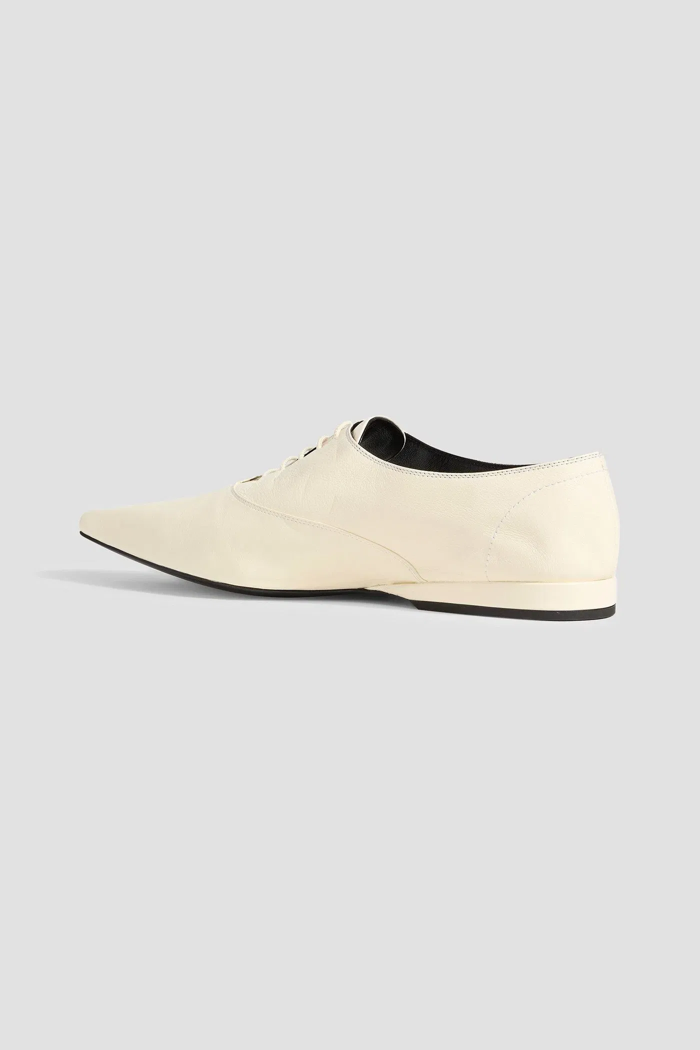 Loulou Studio Nora Leather Oxford Shoes Cream Women's
