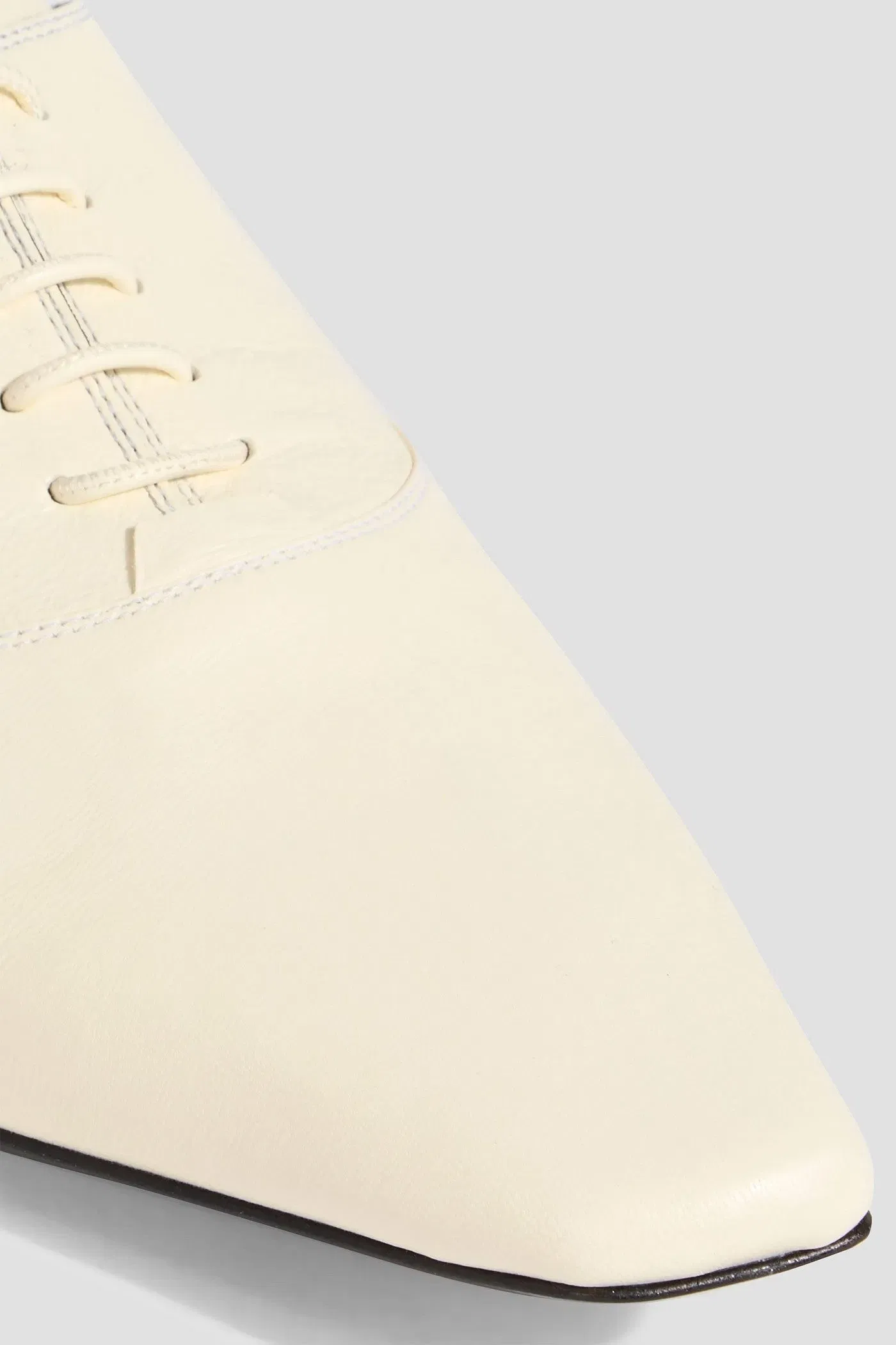 Loulou Studio Nora Leather Oxford Shoes Cream Women's