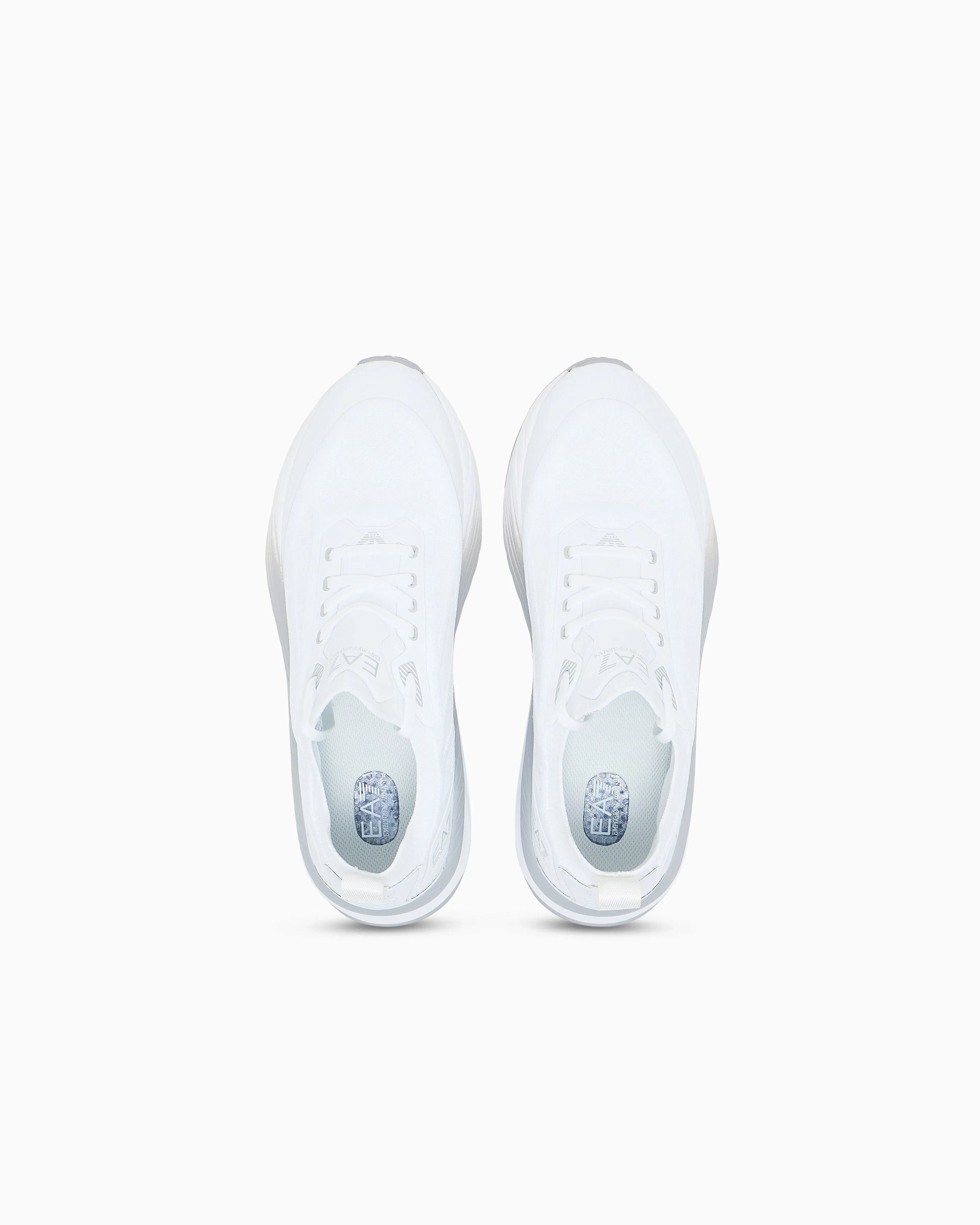 Ea7 Crusher Sonic Knit Sneakers White