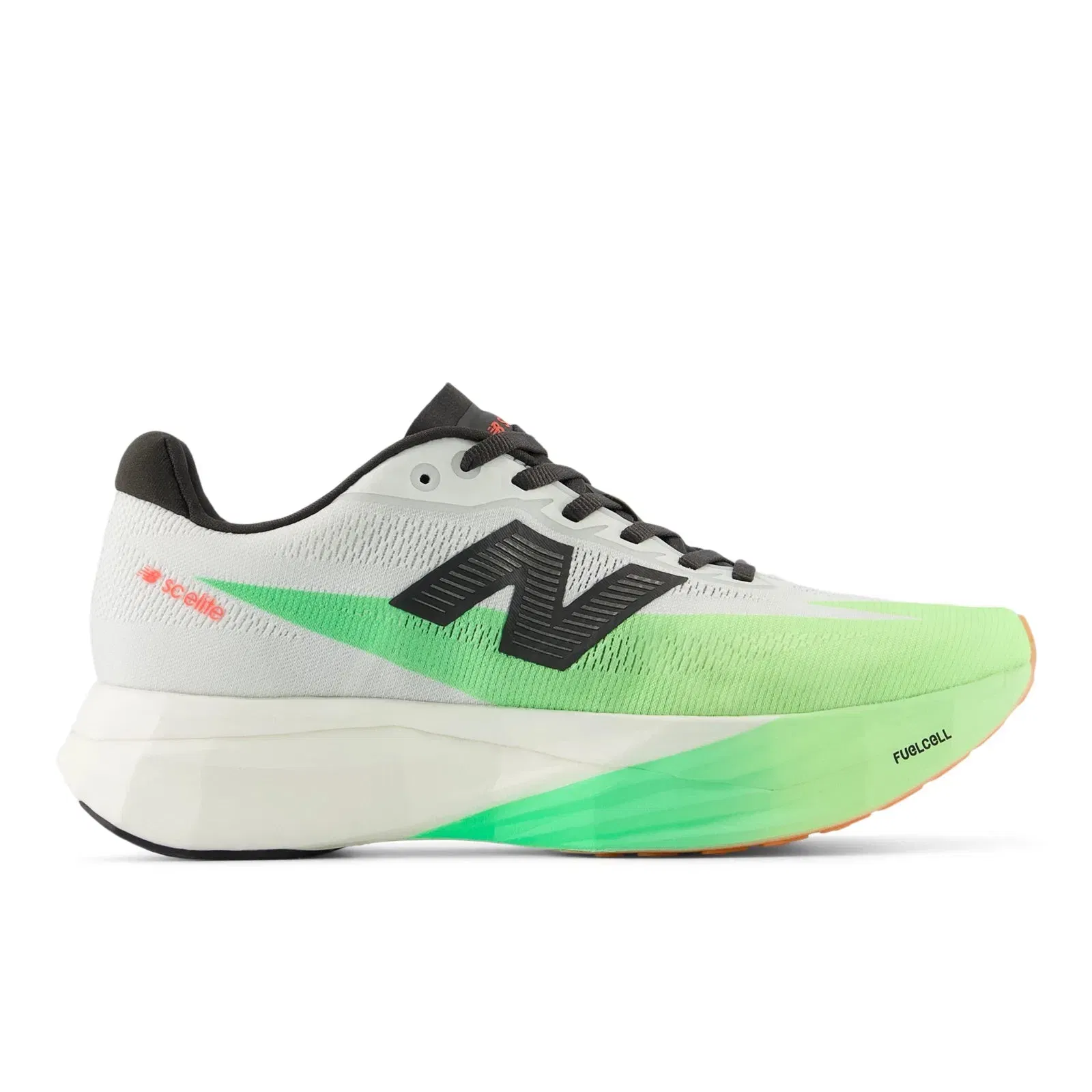 New Balance Fuelcell Supercomp Elite V5 White With Mint Flash And Lime Leaf Womens White With Mint Flash And Lime Leaf