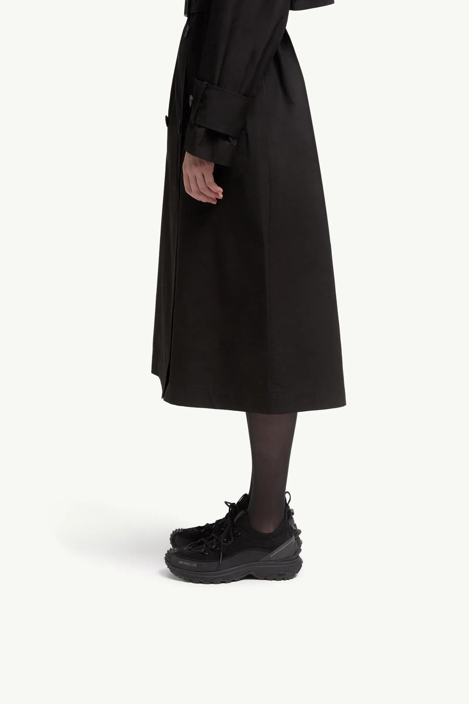 Moncler Trailgrip Lite3 Nubuck & Suede Sneakers Black