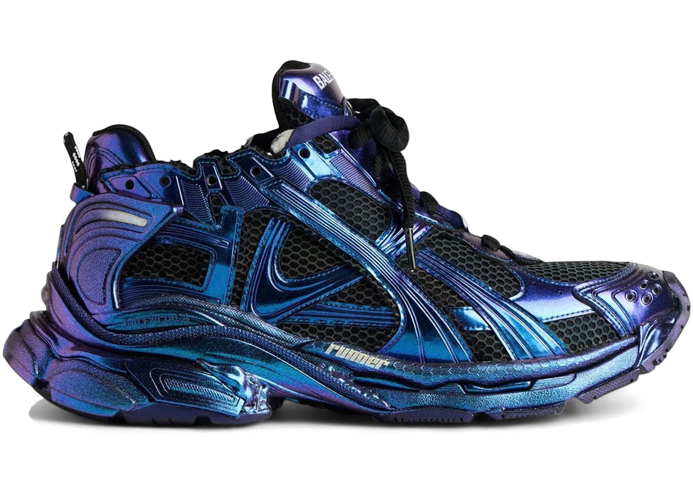 Balenciaga Runner Iridescent Sneaker in Blue