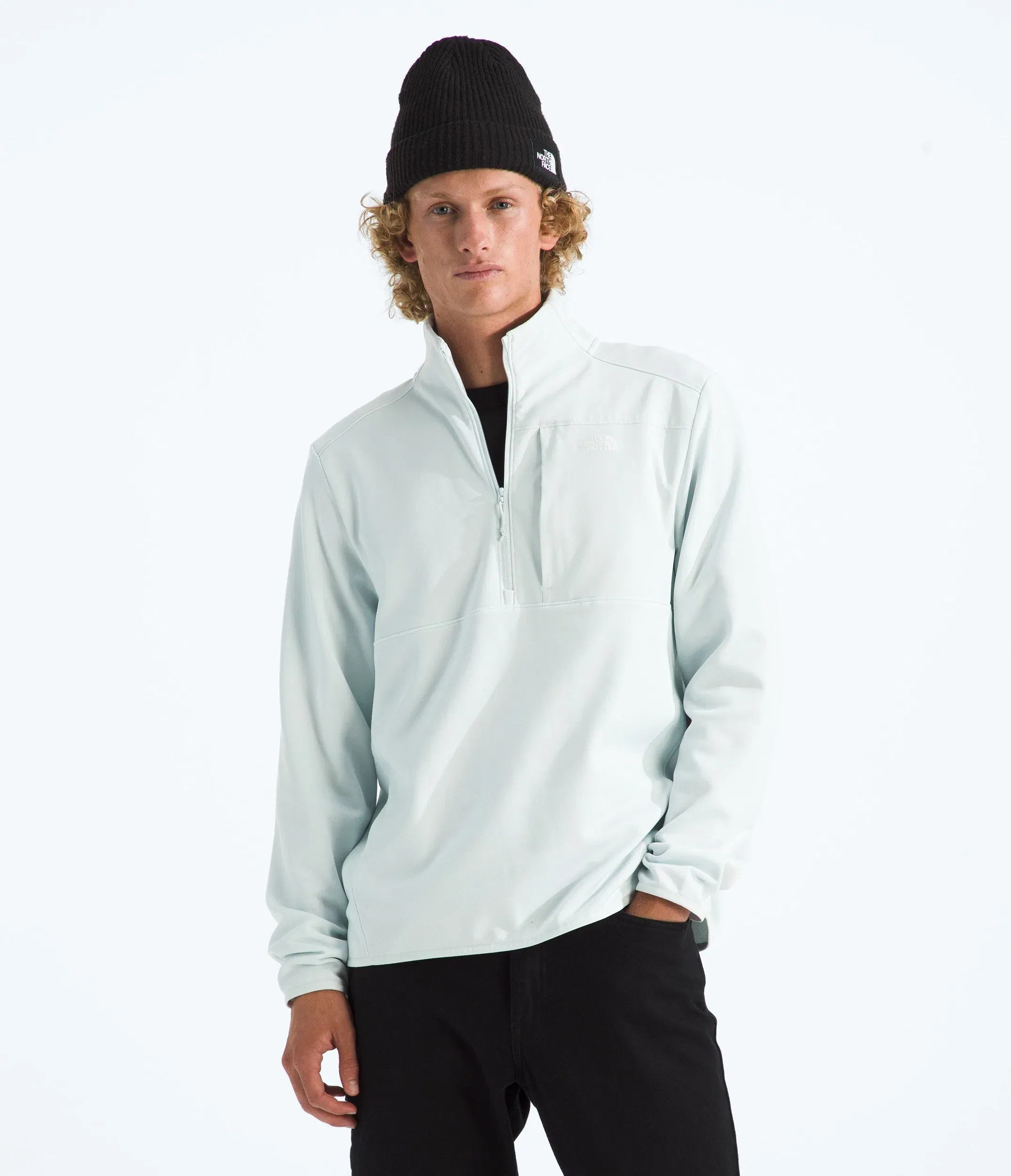 The North Face Men’s TNF™ Performance Fleece ¼-Zip Pearl Stone