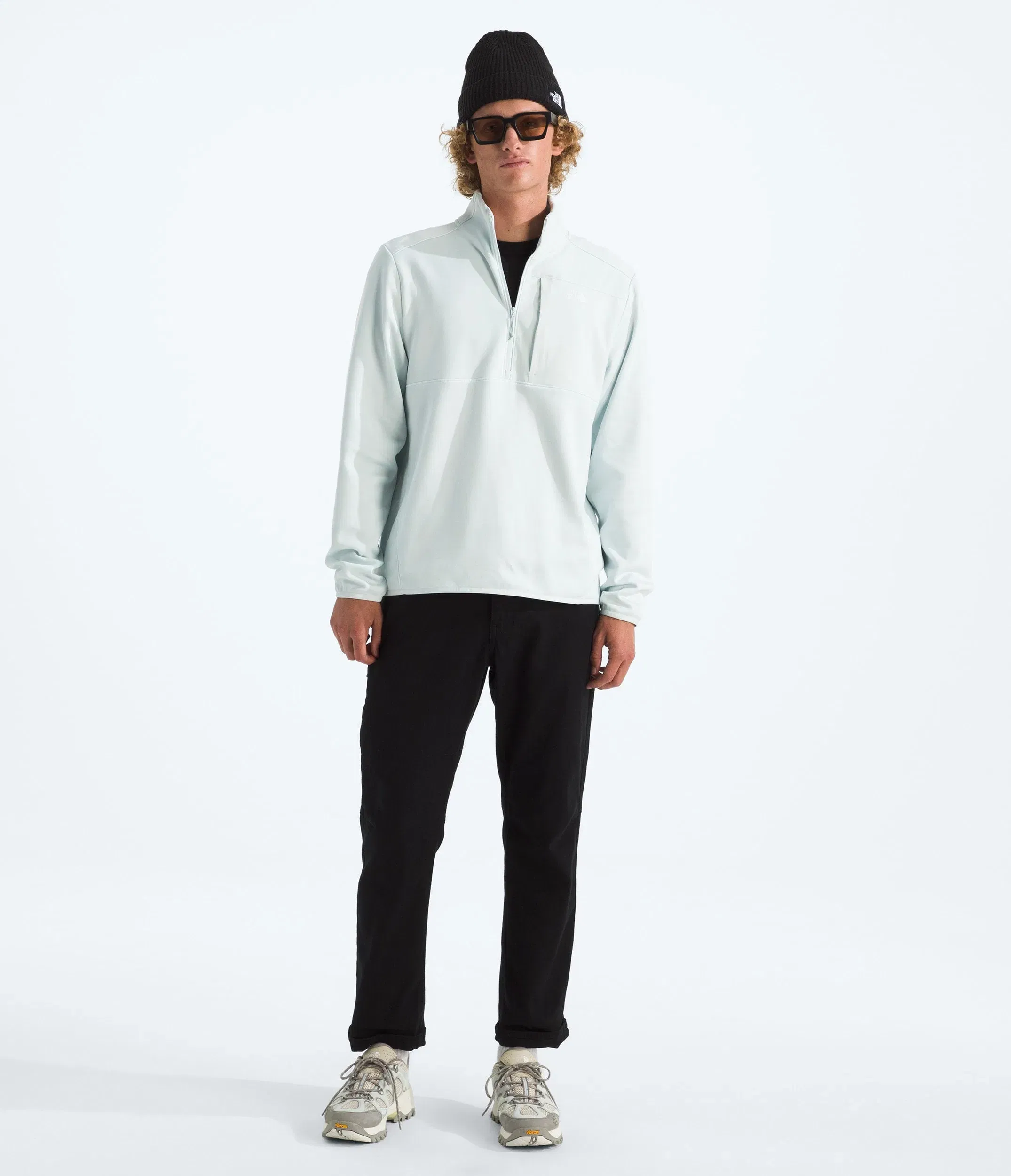 The North Face Men’s TNF™ Performance Fleece ¼-Zip Pearl Stone