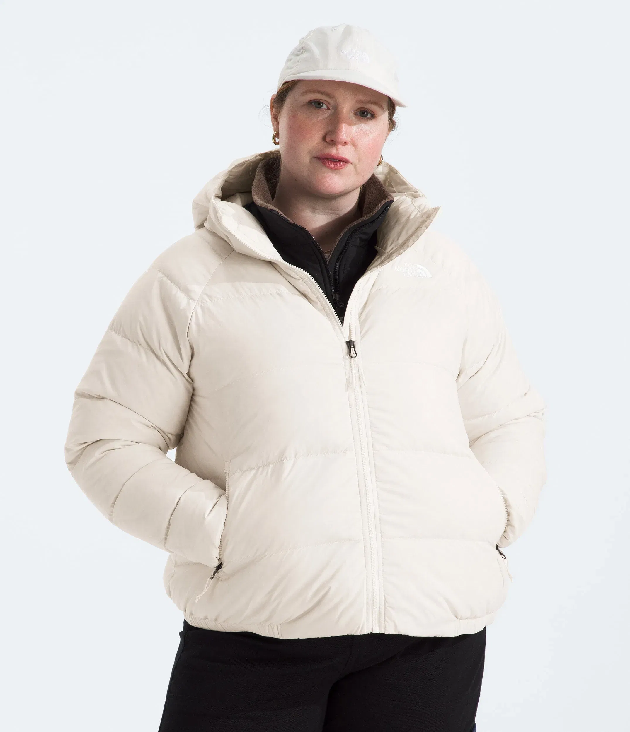 The North Face Women’s Plus Hydrenalite™ Down Hoodie White Dune