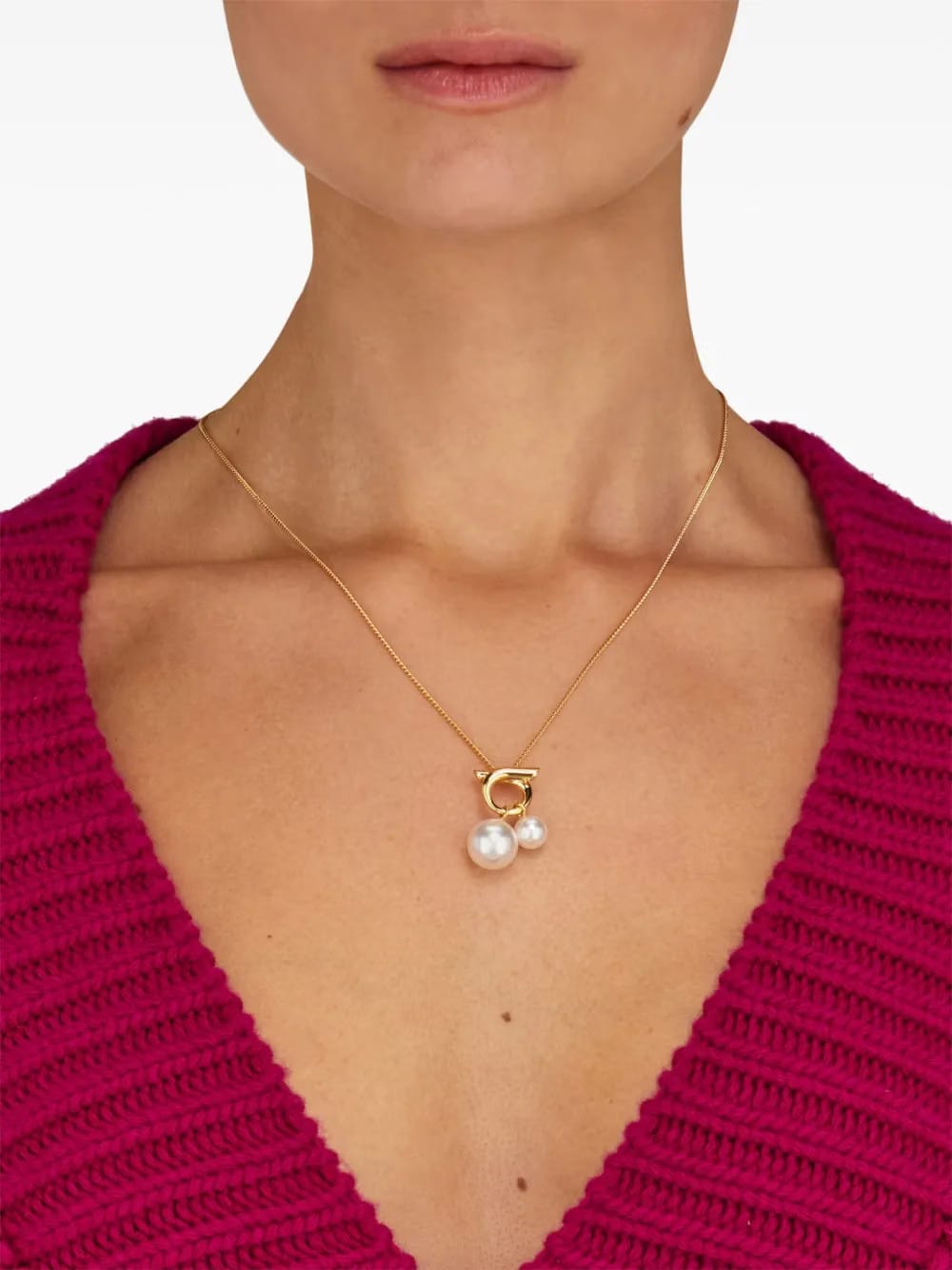 double pearl necklace