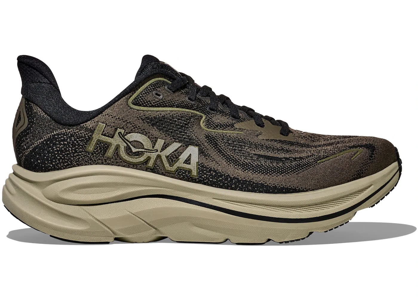 Hoka One One Clifton 10 Dark Roast Black