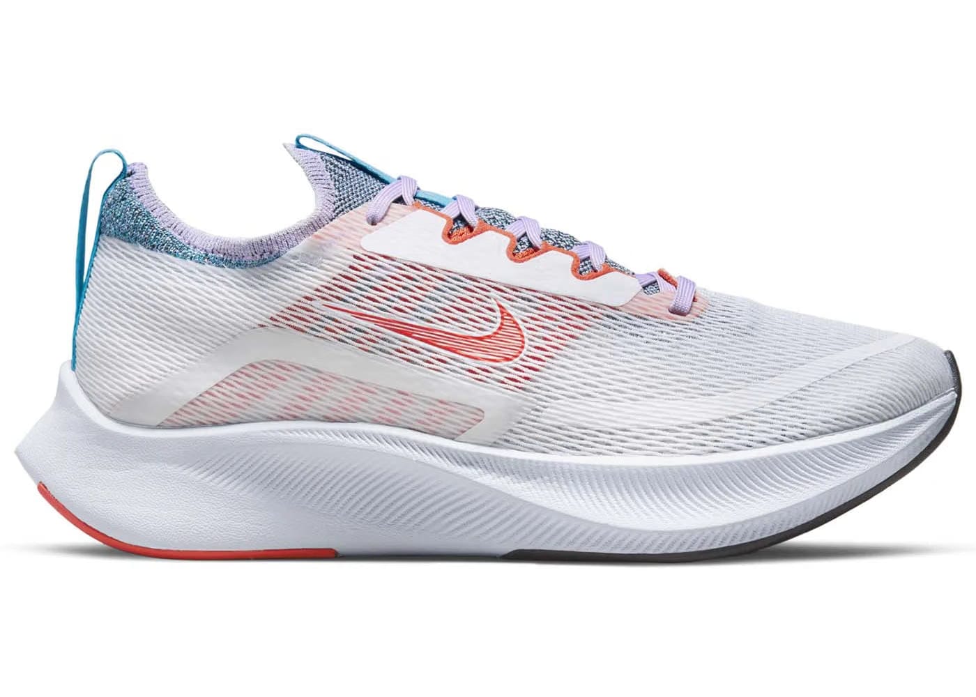 Nike Zoom Fly 4 White Orange Lilac Womens