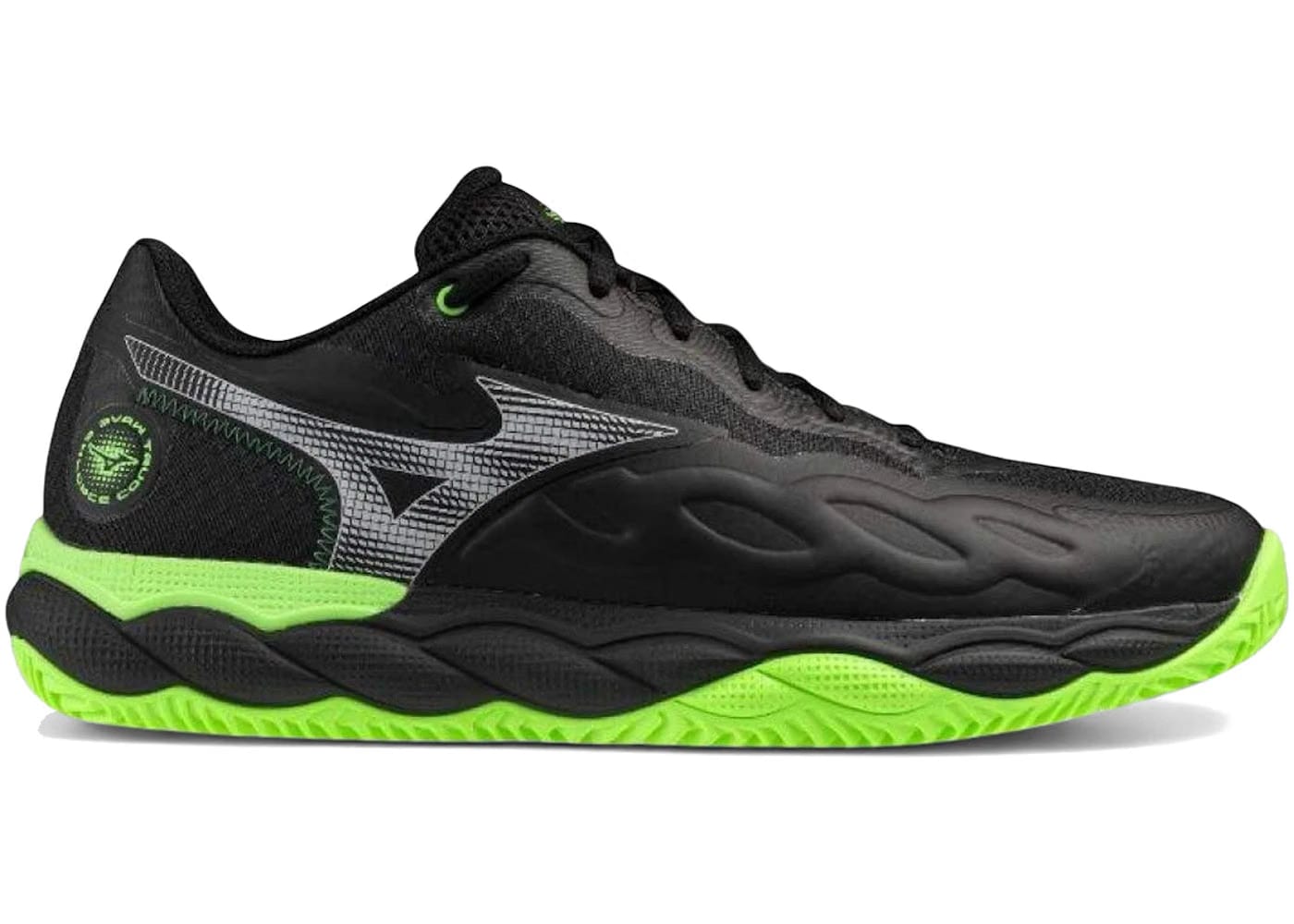 Mizuno Wave Enforce Court Padel Black Foliage Green