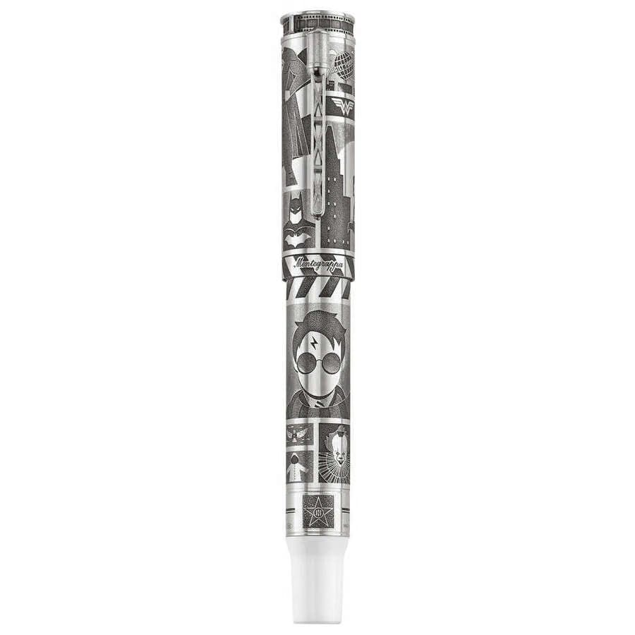 Limited Edition Montegrappa Warner Bros. 100Th Anniversary Extra Fine Nib Silver/White Fountain Pen Iswbn1Se