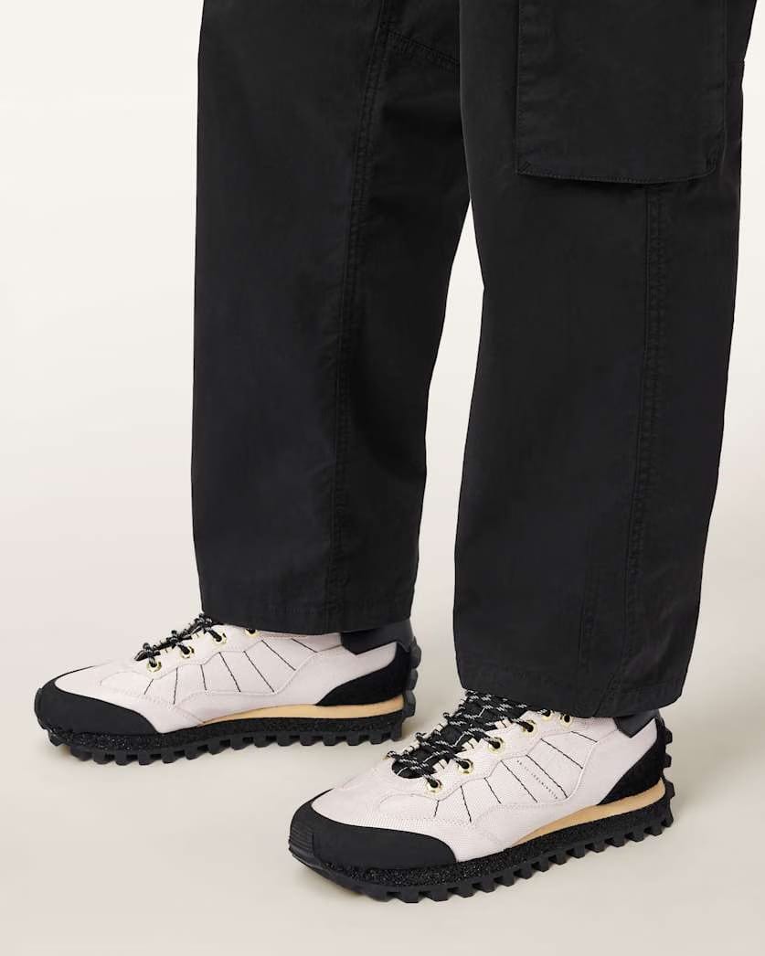 AllSaints Nevis Suede Sneakers Blush White/Black