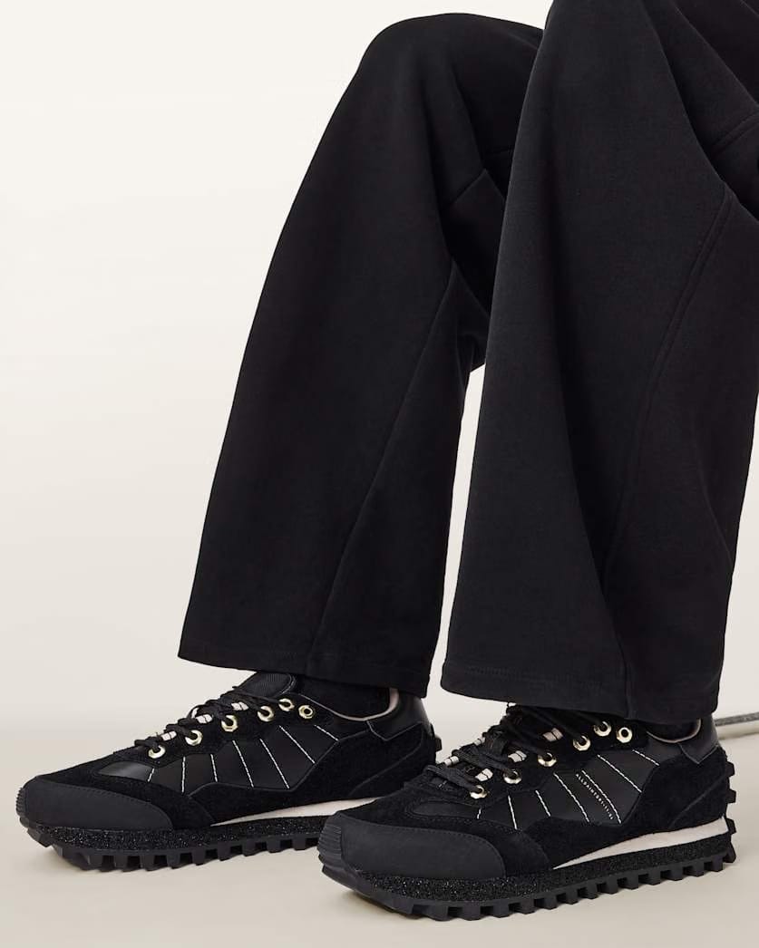 AllSaints Nevis Suede Sneakers Blush White/Black