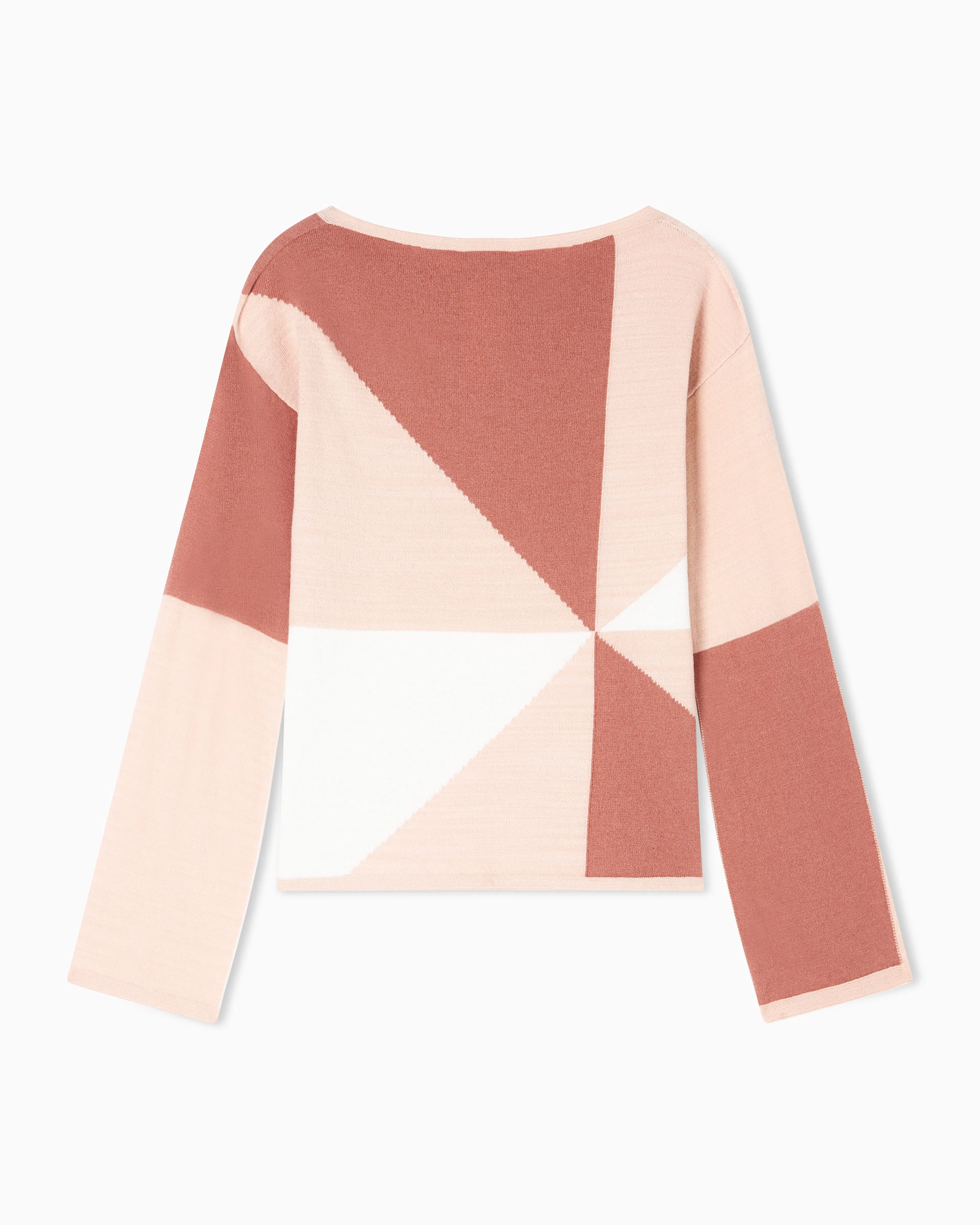Emporio Armani Icon jumper with check intarsia motif