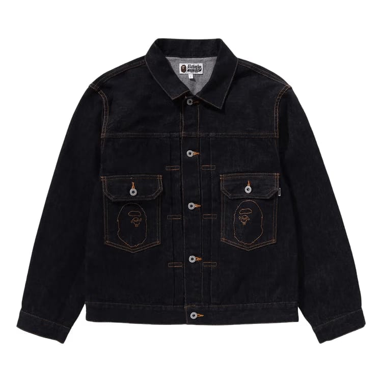 BAPE Ape Head Denim Jacket Indigo