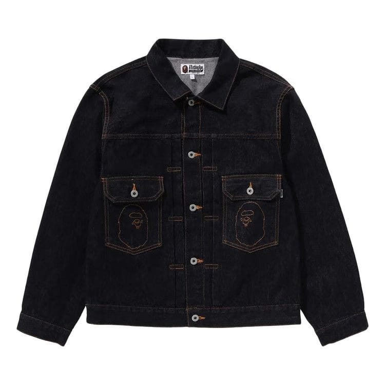 BAPE Ape Head Denim Jacket Indigo