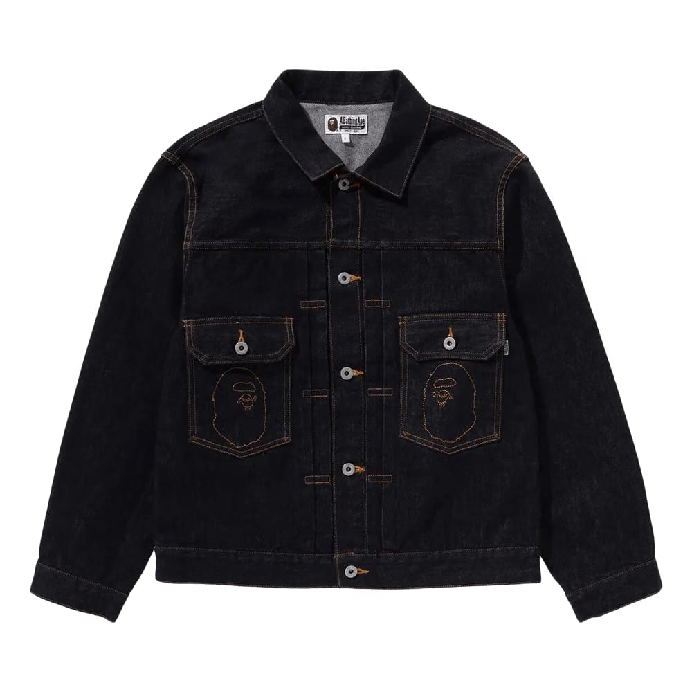 BAPE Ape Head Denim Jacket Indigo