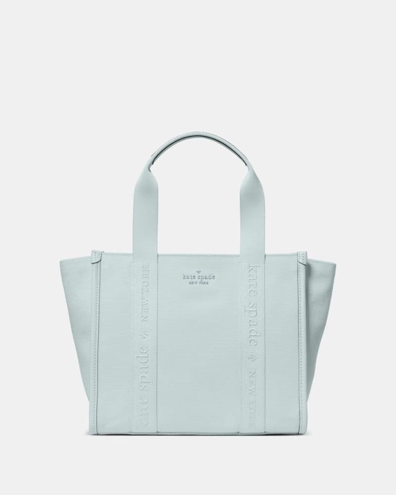 KateSpade Kip Canvas Small Tote Crisp Sky