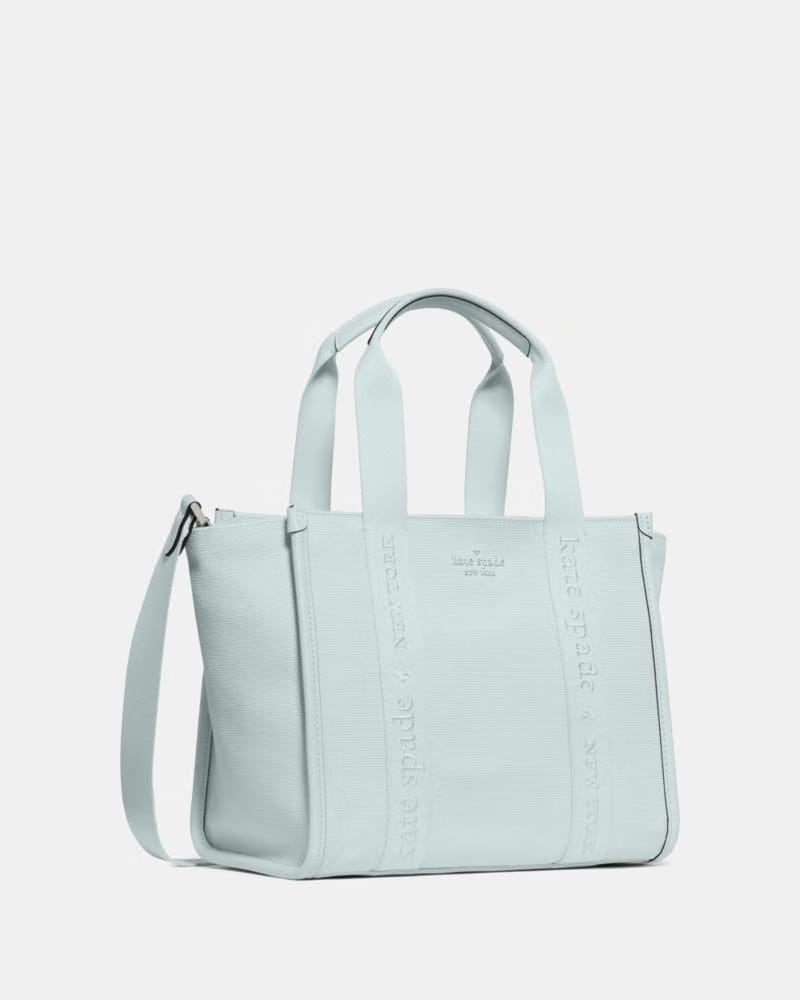 KateSpade Kip Canvas Small Tote Crisp Sky