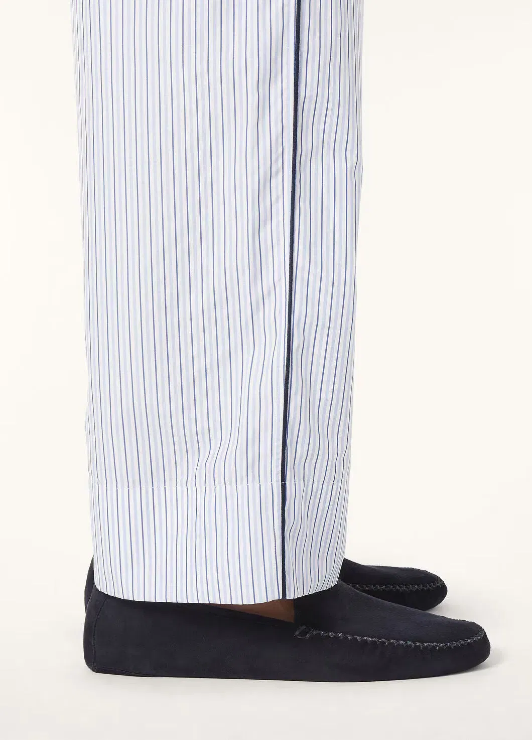 LoroPiana Maurice Slipper Blue Navy